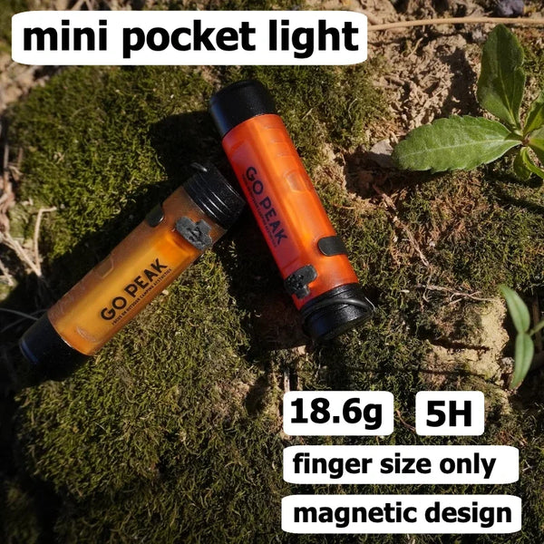 GOPEAK Pocket Mini Flashlight Outdoor Key Clip Cap Ambient Led Long Endurance Disaster Relief Emergency 5050 Small Light