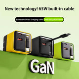 65W GaN USB-C Ladegerät mit Kabel – Schnellladung (PD)